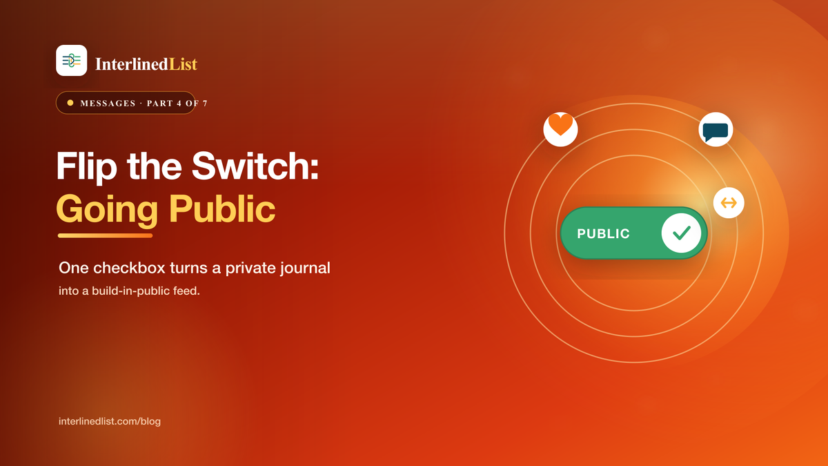 Flip the Switch: Going Public
